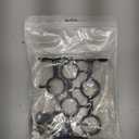 Goowin Curtain Rod Bracket, 3pcs Adjustable Curtain Rod Holder, Double Curtain Brackets Wall Mount Curtain Rod Hooks for Living Room Bathroom Bedroom Curtain rods, Drapery Rods (Black)