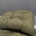 Klear Vu Gripper Overstuffed Universal Non-Slip Dining Chair Cushions for Kitchen Decor or Office Use, U-Shaped Skid-Proof Seat Pad, 17x17 Inches, 2 Count (Pack of 1), Chenille Green