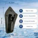 New Slide-in Fishing Rod Hip Holsters, Hands-Free Rod Holder for Fly & Bank Fishing, Quick Draw Waist Belt Inserte Pole Gear, Durable Adjustable Portable Fish Pole Holster (Black)