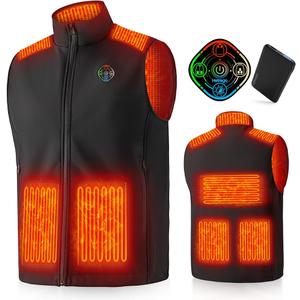 Heated Vest For Men with Battery Pack, Electric Heated Jacket, Smart Controller with Light-Out Design. Large Unopened