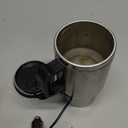 MOSANDON 12V Car Heating Cup Car Heated Mug, 450ml Stainless Steel Travel Electric Coffee Cup 14oz. Insulated Heated Preservation Mug