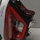 Rowenta Iron, Focus Excellence Stainless Steel Soleplate Steam Iron for Clothes, Retractable Cord, 400+ Microsteam Holes, Powerful steam, LED Display, 1750 W Ironing Clothes, Cordreel, Red DW5433