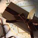 2 x Nylon Single Face Velvet Ribbon,3/8 Inch X 25 Yards Spool (Brown)