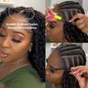Kinky Curly Crochet Human Hair Knotless Pre-Separated Feather Human Crochet Hair For Black Women Lightweight Feather Crochet Human Hair Bundles Curly Knotless 16 Inch 50g 50 Stands (16 Inch - 50g)
