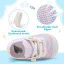 BARERUN Baby Shoes Baby First Walking Shoes Infant Sneakers Wide Toe Box Slip on Shoes Soft Sole Baby Boys Girls Crib Shoes Toddler Breathable Lightweight House Sock Shoes (Tie Dye)