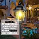 Solar Lamp Post Lights Outdoor Waterproof - 79" Super Bright Solar Pole Lights with Motion Sensor, 3 Colors in 1 for Garden and Patio, 79" tall