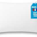 Foamily Throw Pillows Insert 12 x 20 Inches Hypoallergenic, Made in USA - Lumbar Decorative Couch, Bed Pillow