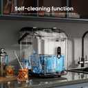 Kismile Nugget Ice Makers Countertop,35Lbs/24H,Self-Cleaning,Black