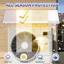 35In x 22In Air Conditioner Awning for Outside - Mini Split Covers Composed of Robust Metal Frame for AC Condenser/Compressor All-Weather Protection AC Unit Cover for Outside Add Dependable Shelter