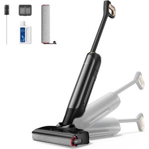 MOVA M10 Cordless Wet Dry Vacuum Cleaner 180 Lie-Flat Smart Vacuum Mop All in One for Hard Floor, 167F Flashdry Self-Cleaning, Zero inch Dual-Edge Cleaning, 18000Pa Suction, Zero-Tangle for Pet Hair