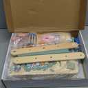 Wooden Baby Walker with Wheels, Speed & Height Adjustable, Baby Push Walker for 6-12 18 Months Boys Girls, Montessori Walker Toy for 1 Year Old Kids, Learning to Walk & Sit-to-Stand Activity Center