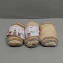SIMEIQI 3 PCS Cake Yarn for Crocheting,100g Gradient Yarn for Making Colorful Crafts, Cotton and Acrylic Blended Crocheted Dolls, Scarves, Bags, Blankets and Other Handicrafts(Beige Khaki)