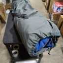 Oversized Camping Chair, Portable Folding Camping Chairs with Side Pocket, Cup Holder and Carry Bag, Heavy Duty Outdoor Camping Chairs for Adults, Fishing, Sports, Trip, up to 400lbs, Style 1 (Blue)