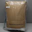 Beige Queen Comforter Set - 3 Pieces Seersucker Lightweight Bedding Comforter Sets (1 Soft Fluffy Comforter & 2 Pillowcases) - All Seasons Cozy Farmhouse Bed Sets for Women Men