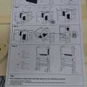 4-in-1 Toddler Kitchen Step Stool, Foldable Learning Standing Tower with Blackboard, Wooden Kitchen Stool Helper for Kids, 1-3 Year Old Boy Girl Gifts