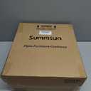 Summsun Outdoor Chair Cushions for Patio Furniture with Waterproof Detachable Cover, Deep Seat Couch Cushion Replacement and Backrest Pillow Set for Sectional Sofa, 25.6 x 25.6 Inch, Teal