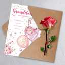 2 x Granddaughter Valentine Card, Happy Valentine's Day Card Gifts for Granddaughter (QQ-153)