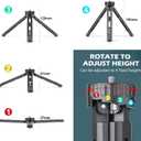 Camera Tripod Rest, 360 Degree Rotation Adjustable Height V Yoke Stand