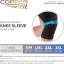 Copper Fit ICE Knee Compression Sleeve Infused with Menthol S/M