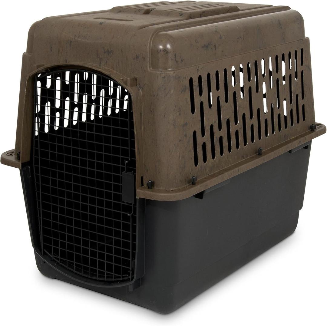 Petmate Ruffmaxx Camouflage Dog Kennel Pet Carrier & Crate 36" (50-70 Lb), Outdoor And Indoor For Large, Medium, And Small Dogs - Made From Recycled Material W/ 360-Degree Ventilation, Made in USA