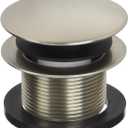 Westbrass A398R-07 1-1/2" NPSM Coarse Thread Mushroom Tip-Toe Bathtub Drain Stopper, Satin Nickel