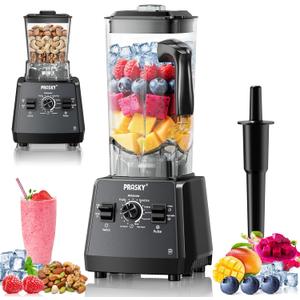 Kitchen Blender, 101oz Smoothie Blender Large Capacity, 2400W Smoothies Blenders, Juice&Grinder Jar Combo, BPA-Free, 25000 RPM Professional Blenders, Ice Crushing, Frozen Fruit (Gray, 3L)
