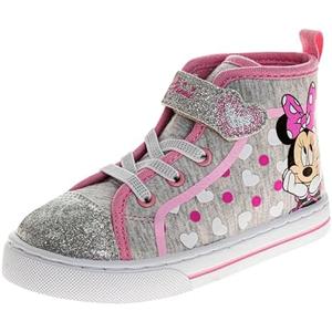 Disney Princess Minnie Mouse Frozen Encanto Hightop Sneakers - Snow White Ariel Elsa Maribel Minnie Ankle Shoes (Sizes: 6 Toddler - Little Kids)