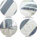 OTOSTAR Set of 4 Waterproof Throw Pillow Covers 18x18 Inch Farmhouse Geometric Square Pillow Cases for Couch Patio Furniture Balcony Garden Outdoor DecorationGeometry70-Grey