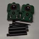 2025 Upgraded Solar Powered Animal Repeller 2 Packs, Ultrasonic Solar Powered Deer Repellent for Outdoor Yard Lawn Repel Squirrel Raccoon Cat Deterrent with Motion Sensor & Flashing Light (2, Black)