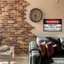 4 x Funny Metal Tin Sign Vintage Garage Signs For Men, Man Cave Sign Metal Bar Signs Decor Dad's Garage Metal Sign Outdoor Bar Signs Sarcastic Gifts Metal Signs For Home Wall Decor 8x12 Inch