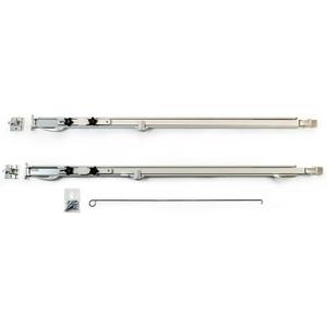 Carefree 961501WHT Fiesta White with Matching White Casting Universal Manual RV Awning Arms Set (68"-81" floorline to awning rail)