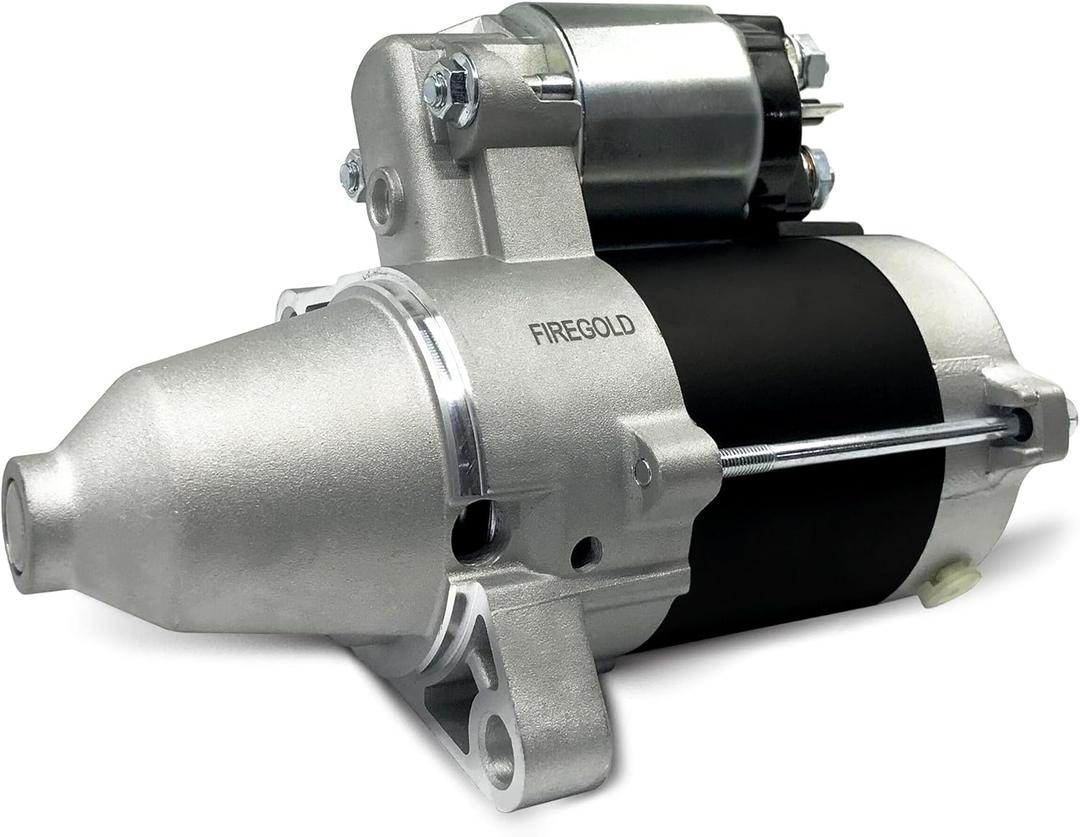 19612 New Starter Motor Compatible with Briggs & Stratton 845760 807383 Vanguard 32HP 35HP 36HP 37HP V-Twin Air Cooled Engine OE: SND0529 410-52156 845639 845640 809054 428000-0230 19612N