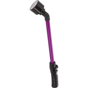 Dramm Rain Wand with One Touch Thumb Valve – Gentle Full Flow Shower Head Watering Wand for Garden Hose, Aluminum Construction – 16 Inch – Berry