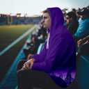 City Night View Silhouette Skyline Football Hoodie Gift for Men Football Sweatshirt Pullover Top Long Sleeve Hoodie (Medium, Purple-yellow)