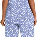 Womens Pajama Sets, Sleeveless and Capri Pjs Set 2 Piece Summer Sleepwear with Pockets Soft Loungewear (Purple, XXL)