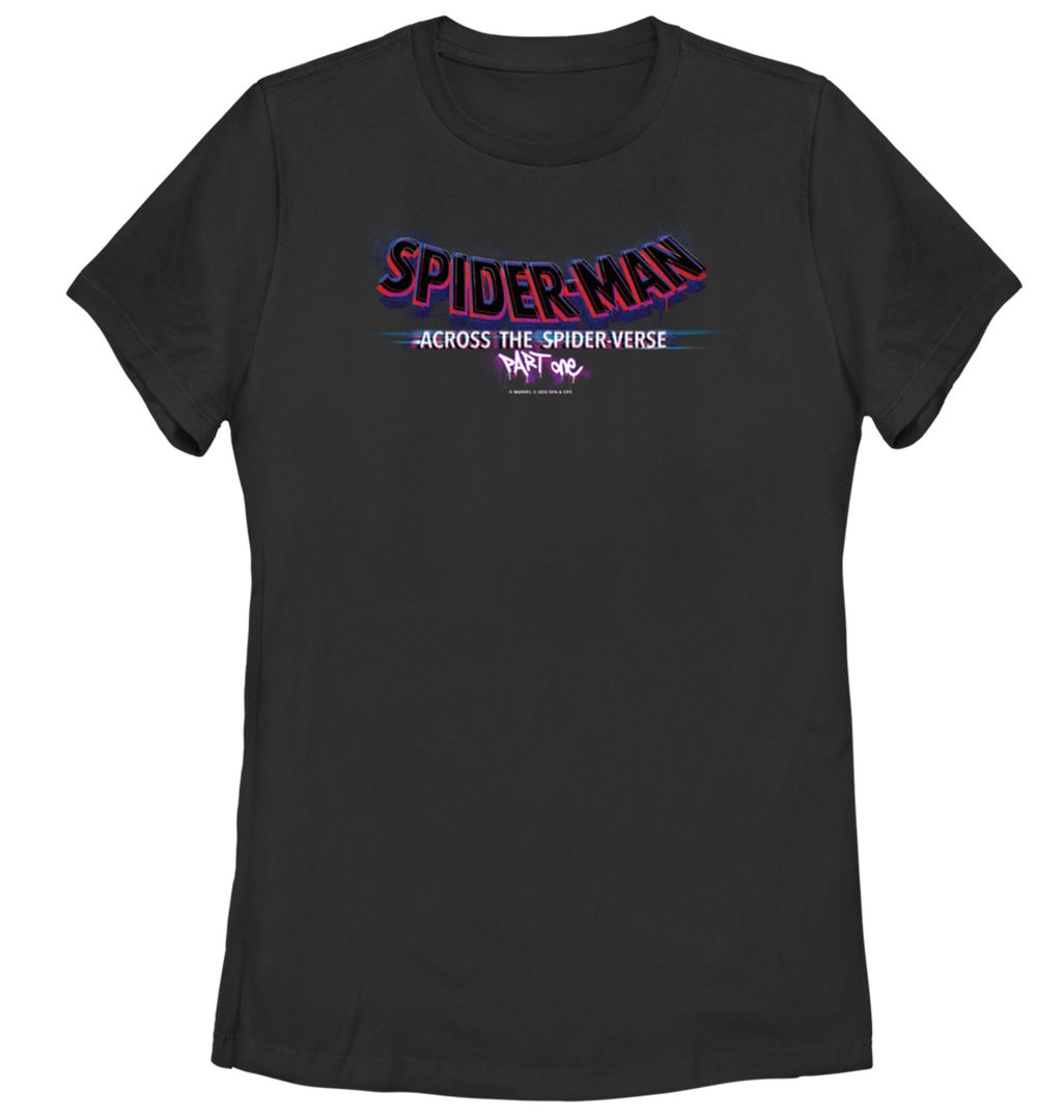 Women's Spider-Man: Across The Spider-Verse Movie Logo T-Shirt XS