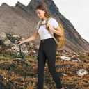 TBMPOY Women's Hiking Cargo Pants Lightweight Water Resistant Quick Dry Fishing Camping Travel Work Pant with 6 Pockets (Black, M)