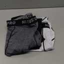 NELEUS Men's 3 Pack Running Compression Shorts with Pockets XL
