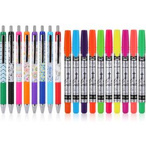 Mr. Pen Bible Journaling Kit, 18 Pack - 10 Gel Highlighters, 8 No Bleed Pens, Bible Pens and Highlighters, No Bleed, Gift