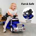 3-in-1 Ride on Push Car for Toddler 1-3 Year w/Handle&Music Blue, 34.65 inches x 14.17 inches x 34.25 inches