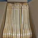 TOPIA HANGER Wooden Hangers 30 Pack, Natural Wood Clothes Hangers, Durable Coat Hanger with 360-Degree Rotatable Hook, Non-Slip Pants Bar and Shoulder Notches for Camisole Tops-CT34N30