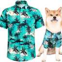Dog Shirts Hawaii Dog Clothes for Dogs Owner and Pet Shirts are Sold Separately, 2XL