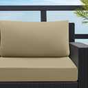 idee-home Outdoor Cushions for Patio Furniture, Outdoor Seat Cushion, Waterproof Hampton Bay Deep Seat Replacement Couch Chair Cushions for Garden Lawn Backyard Deck, 30 x 30 Khaki, 30 X 30 In