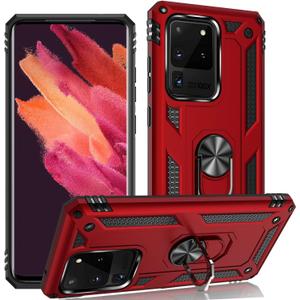 ADDIT S20 Ultra Case, Phone Case for Samsung Galaxy S20 Ultra Case, with Kickstand Ring, Adjustable Stand, Military Grade, Heavy Duty Protection, Shockproof, Anti-Fingerprint, Support Magnet Car Mount, Red