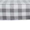 DII Buffalo Check Collection, Classic Farmhouse Tablecloth, 60 x 104, Gray & White