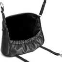 Premium Purse Holder for Car 1 Compartment Midsize Front Seat Storage Barrier Elegant Faux Leather & artificial Fur Car Handbag Holder Automotive Consoles & Organizers