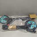 Kick Scooter for Ages 6+,Kid, Teens & Adults. Max Load 240 LBS. Foldable, Lightweight, 8IN Big Wheels for Kids, Teen and Adults, 4 Adjustable Levels. Bearing ABEC9 (Aquas)