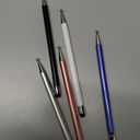 Bopomofo Stylus (5 Pcs), 2-in-1 Stylus Pen for Touch Screen, High Precision and Sensitivity, Suitable for iPhone/ipad/Android Tablets, Compatible with Touch Screens (Black/White/Blue/Rose Gold/Silver)