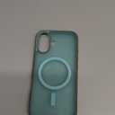 SUPFINE Magnetic for iPhone 16 Case (Compatible with MagSafe) (Military Grade Drop Protection) Slim Translucent Matte Shockproof with Anti-Fingerprint Phone Case, Blue Green