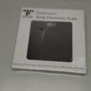 Moss & Stone Black Digital Bathroom Scale for Body Weight, Smart Step-On Technology, Backlit LCD Display, High Accuracy Weight Scale 400lb/180kg, Glass Slim Design, Auto On/Off, Home Use